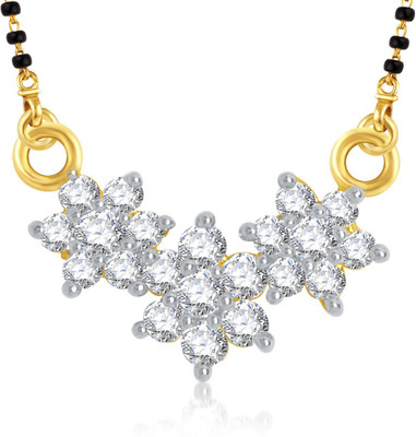 Meenaz Flower Cz Alloy Mangalsutra