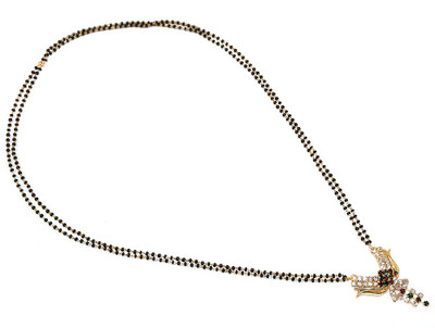 66% OFF on R S Jewels Gold Plated Black Stone Beaded Alloy Mangalsutra 66% OFF on R S Jewels Gold Plated Black Stone Beaded Alloy Mangalsutra