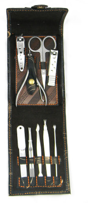 Go Bonjour Stainless Steel 9 pc Manicure Kit