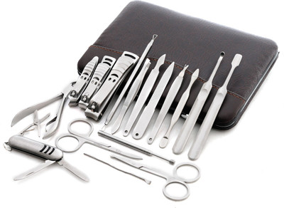 

Foolzy 18 in 1 Professional Manicure Pedicure Compact Set Kit(240 g, Set of 1)