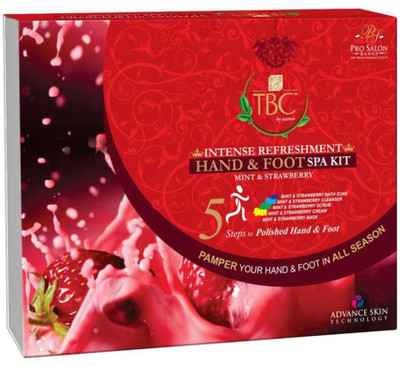 

TBC by Nature Mint And Strawberry Hand And Foot Spa Kit(350 g, Set of 5)