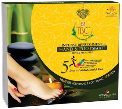 

TBC by Nature Mint And Pineapple Hand And Foot Spa Kit(350 g, Set of 5)