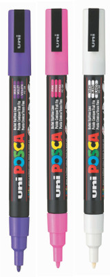 

Posca 3M Combo VPW(Set of 3, Violet, Pink, White)