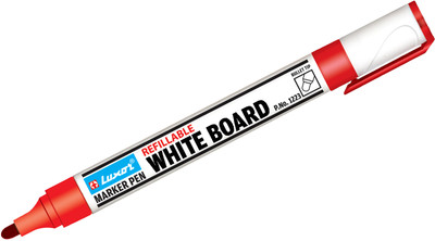 

Luxor Bullet Tip Permanent Markers Refillable(Set of 10, Red)