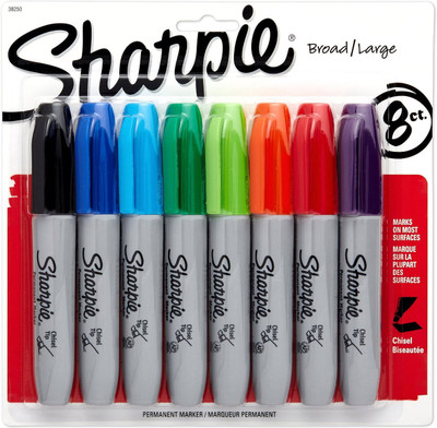 

Sharpie Chisel Assorted 8 Pack(Set of 8, RGB)