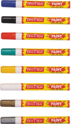 

Soni Officemate Paint Markers(Set of 8, Yellow, Brown, Blue, Grey, Violet , Orange etc)