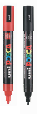 

Posca POSCA PC-5M Combo RC(Set of 2, Red, Blue)
