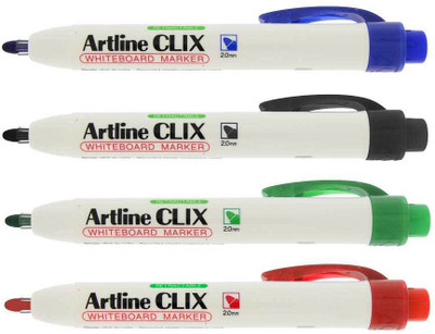 

Artline EK573A Clix White Board(Set of 4, Black, Blue, Red, Green)