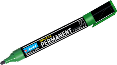 

Luxor Bullet Tip Permanent Markers Refillable(Set of 10, Green)
