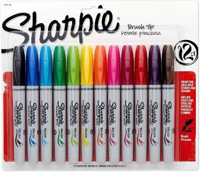 

Sharpie 1810704(Set of 12, Berry, black, blue, brown, green, lime, magenta, orange, purple, red, turquoise and yellow)
