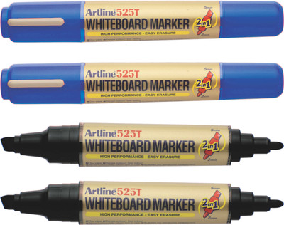 

Artline EK525T Twin White Board(Set of 4, Black, Blue)