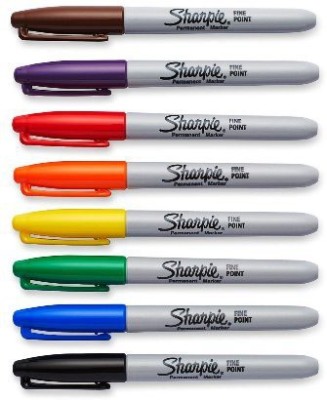 

Sharpie 30078(Set of 8, black, blue, green, red, orange, yellow, purple and brown.)