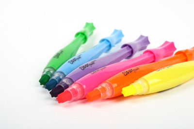 

Flintstop Bullet Star Highlighter by Flintstop(Set of 6, Blue, Purple, Pink, Yellow, Green, Orange)