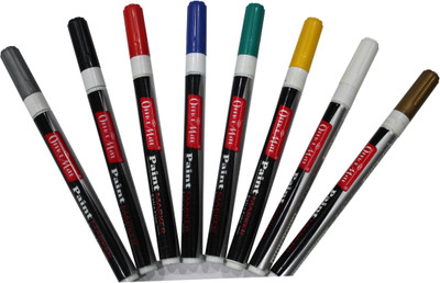 

soni officemate Slim Paint Marker(Set of 10, Yellow, Orange, Red, Brown ,Grey,Pastel Orange,etc)