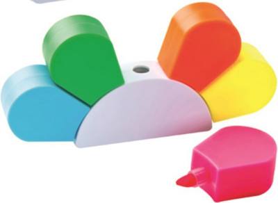 Flintstop Flourescent Bullet Type highlighter highlighter(Set of 5, Green, Blue, Orange, Pink, Yellow) available at flipkart for Rs.199