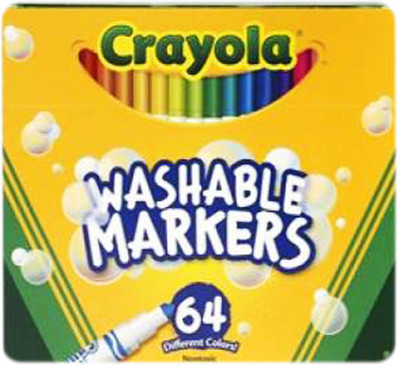 

Crayola Washable Markers - 64 Colors(Set of 64, Multicolor)
