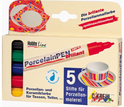 

C Kreul Porcelain Paint Pen Set(Set of 5, Cream)