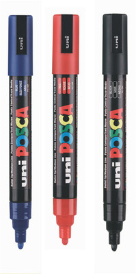 

Posca POSCA PC-5M Combo RKC(Set of 3, Red, Black, Blue)