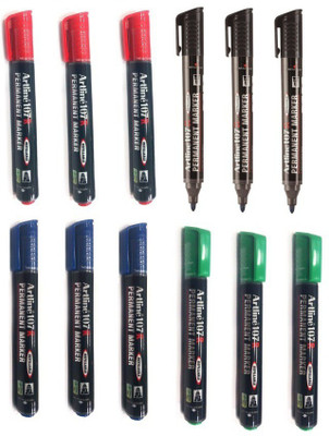 

Artline EK107R(Set of 12, Black, Blue, Red, Green)