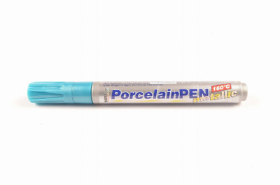 C Kreul Porcelain Pen Metallic(Set of 1, Turquoise Porcelain)