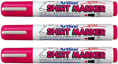 

Artline EKT2 T-Shirt(Set of 3, Rose)