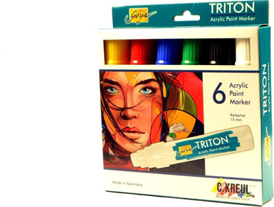 

C Kreul Triton Paint Marker-SOGapmSET1(Set of 6, Multicolor)