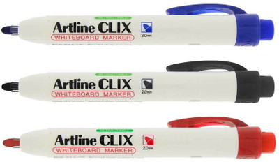 

Artline EK573A Clix White Board(Set of 3, Black, Blue, Red)