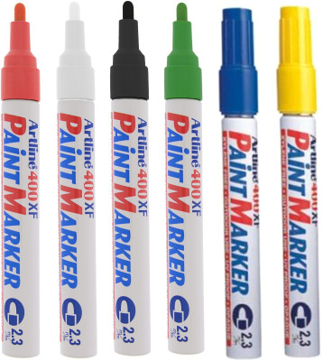 

Artline 400XF(Set of 6, White, Black, Yellow, Red, Blue, Green)