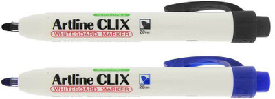 

Artline EK573A Clix White Board(Set of 2, Black, Blue)