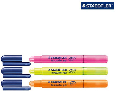 Staedtler 264(Set of 3, fluorescent pink, fluorescent Orange, fluorescent Yellow)