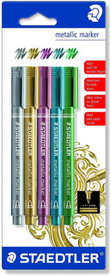 

Staedtler 8323 S BK5(Set of 5, Silver, Gold, Pink, Green, Blue)