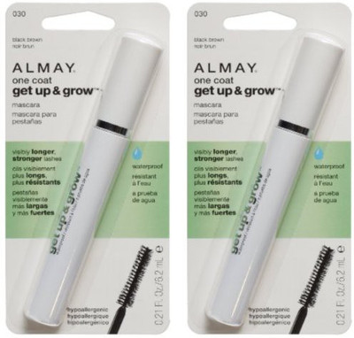 

Almay One Coat Get Up And Grow Waterproof Mascara Pack Black Brown 309973378032 6.3 ml(Brown)