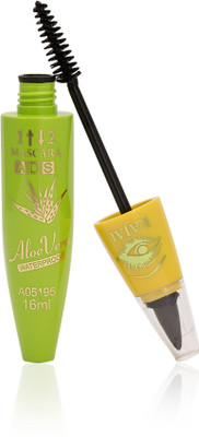 

ADS Aloe Vera 2 in 1 Waterproof Kajal,Mascara With Fiber 16 ml(Black)