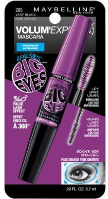 

Maybelline Volum Express Falsies Big swaterproof Mascara Very Black Pack Of 3) 8.7 ml(Black)