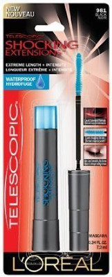 

L'Oreal Paris Telescopic Shocking Extensions Waterproof Mascara Black Pack Of ) 7.2 ml(Black)