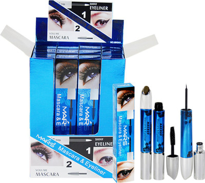 

Mars 2in1 Mascara & Eyeliner Pack of 12 7.5 g(Black)