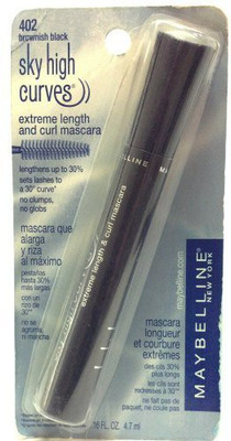 

Maybelline Brownish Black Sky High Curves Extreme Length And Curl Mascara Imperfect Packages 1 Each) 4.8 ml(Brown)