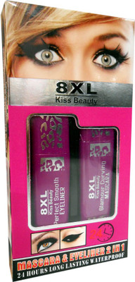 

Kiss Beauty Long Lasting Waterproof Mascara/Eyeliner 2in 1 Good Choice HOUPG 20 ml(Pink)