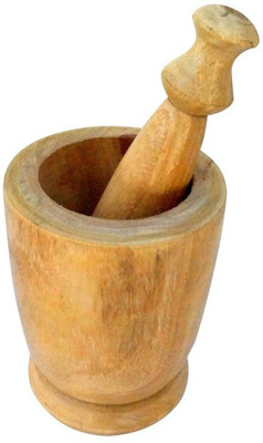 

Desi Karigar Wood Masher(Brown)