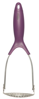 Hoffner Hoffner Potato/Pav Bhaji/Vegetable Masher Stainless Steel Masher(Purple, Pack of 1)