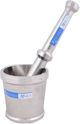 

Kitchen Mart Kutani / Mortar Pestle / Khal Batta 225ml Stainless Steel Masher(Steel, Pack of 2)