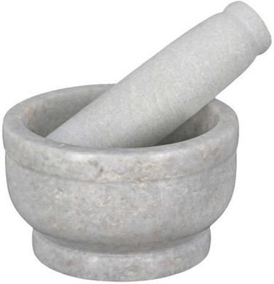 

Chave Mortar & Pestle / Kharal Set ( 4 inches ) Marble Masher(White, Pack of 1)