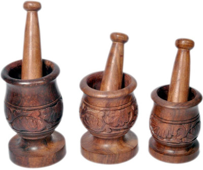 

Craftatoz Wood Masher(Brown)