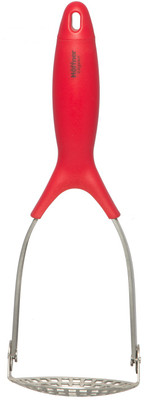 

Hoffner Potato/Pav Bhaji/Vegetable Stainless Steel Masher(Red, Pack of 1)