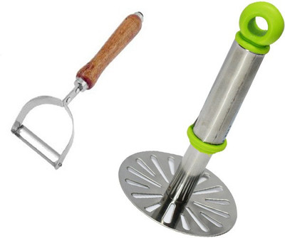 NAVISHA Stainless Steel Masher(Multicolor)