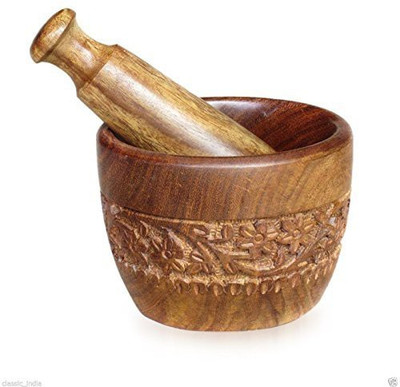 

Craftatoz Wood Masher(Brown)