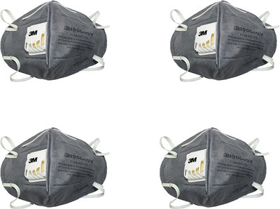 

Arex 3M Anti-pollution Mask 9004Grey Mask and Respirator Pack of 4 Mask and Respirator