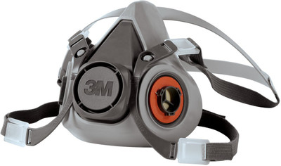 3M Medium Half Face Piece with 2091 P100 Filter - 1 Pair Reusable 6200(Grey, Free Size, Pack of 1)