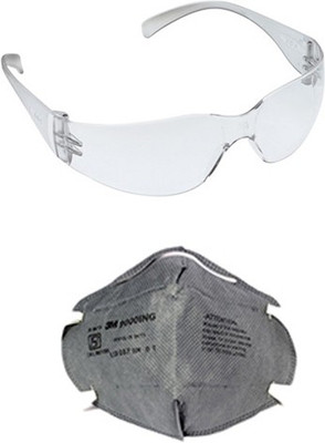 

Arex 3m Anti Pollution Face Mask & Safety Goggle Combo Mask and Respirator