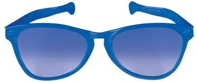 

Funcart Jumbo Round Goggles Matt Finish Party Mask(Blue, Pack of 1)